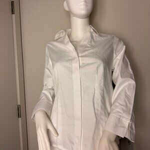 Investments II Woman TAYLOR Gold Label Button Up Shirt 4P White